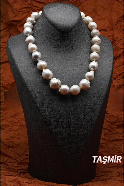 Taş-Mir Gerçek Barok İnci Kolye