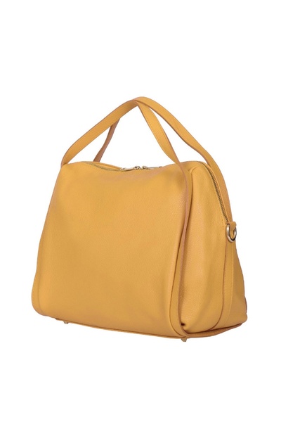 myOwn Geantă de damă din piele naturală Evelyn galbenă