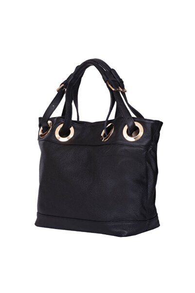 myOwn Women's handbag made of genuine leather Stella black