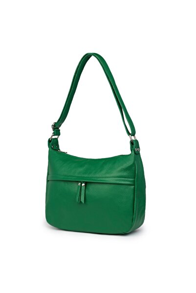 myOwn Πράσινη τσάντα Amelia από γνήσιο δέρμα