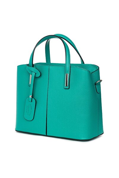 myOwn Γυναικεία τσάντα χειρός Gianna από γνήσιο δέρμα σε τιρκουάζ χρώμα