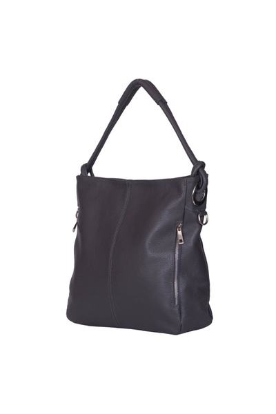 myOwn Women's bag made of genuine leather Mia dark gray