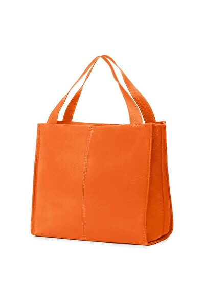myOwn Women's handbag made of leather Naomi orange