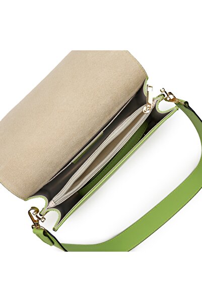 myOwn Light green Virginia genuine leather purse