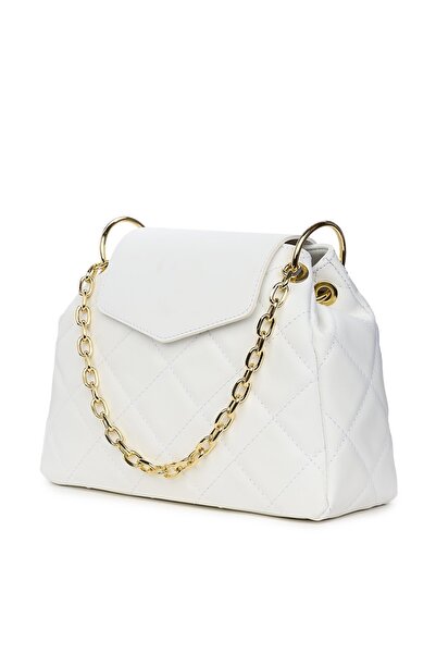 myOwn White Evia quilted leather bag