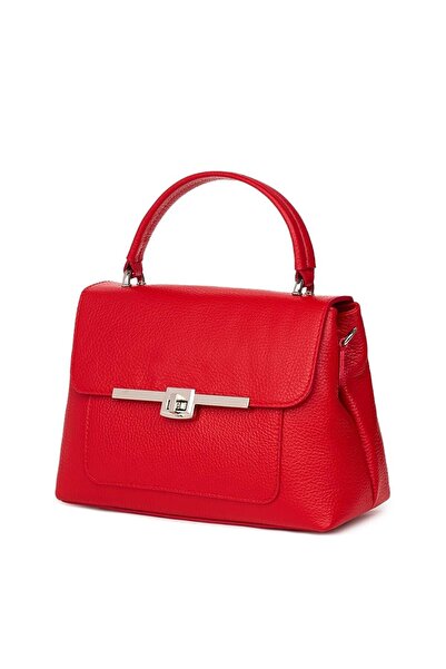 myOwn Poșetă Sierra roșie din piele naturală