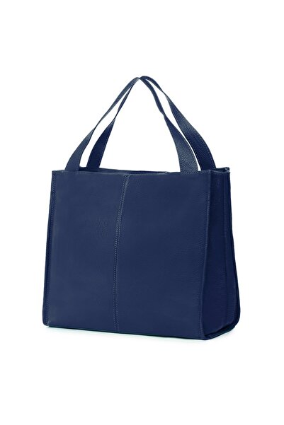 myOwn Γυναικεία τσάντα Naomi από γνήσιο δέρμα σε σκούρο μπλε χρώμα