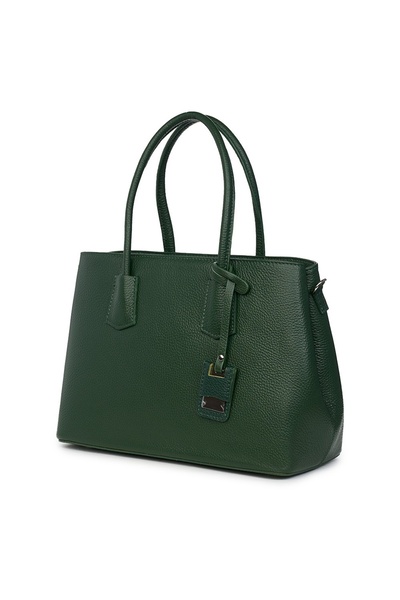 myOwn Geantă de damă din piele Valentina verde închis