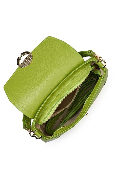 myOwn Women's handbag made of leather Rosalia light green