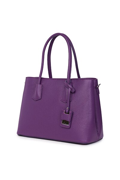 myOwn Γυναικεία τσάντα από γνήσιο δέρμα Valentina μωβ