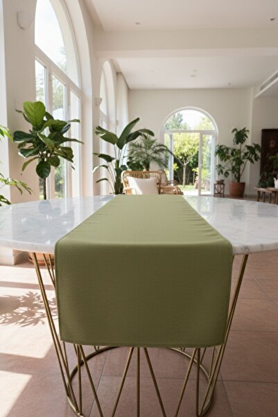 Soyoe Doğal Runner Masa Örtüsü Vintage Runner Amerikan Servis Düz Runner 45 x...