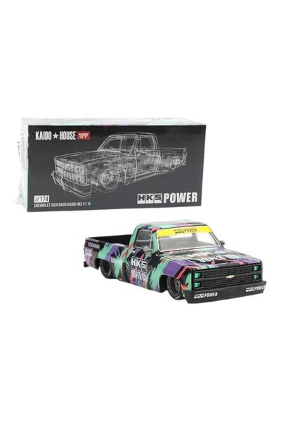 mini gt 174 Kaido House Chevrolet Silverado KAIDO HKS V1 1/64 Model Araba