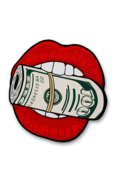 Rugs Modern Halı Mosso Woven Base with Money Pattern between the Lips Modern Decorative Rug Mosso345