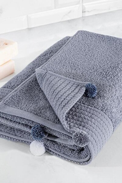 Madame Coco New Season Valerie Bath Towel - Luxury Collection - Dark Blue