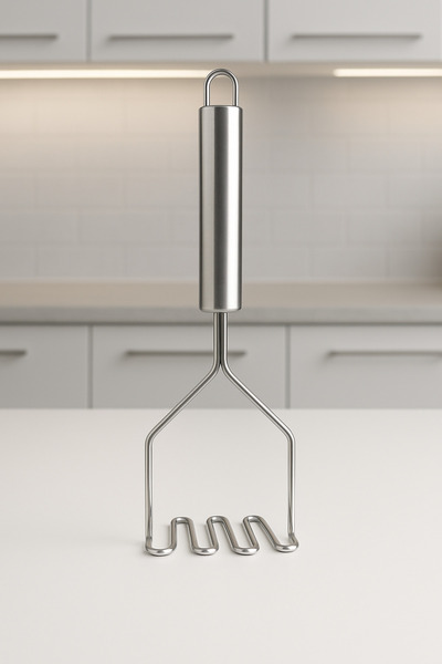 MEYA PİNE هراسة بطاطس عملية فاخرة من المعدن المقاوم للصدأ مقاس 24 سم| هراسة ا...