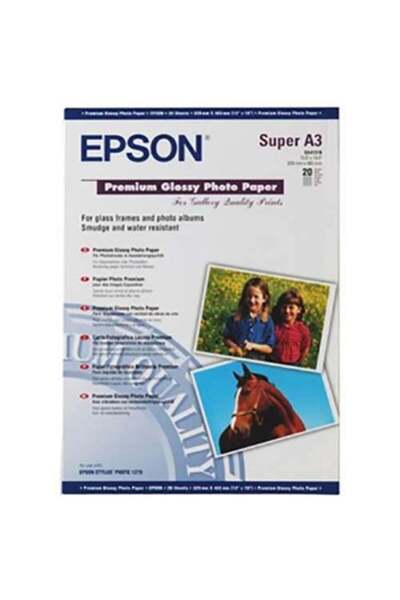 EPSON A3+ 250Gram 20'li Premium Glossy Fotoğraf Kağıdı S041316