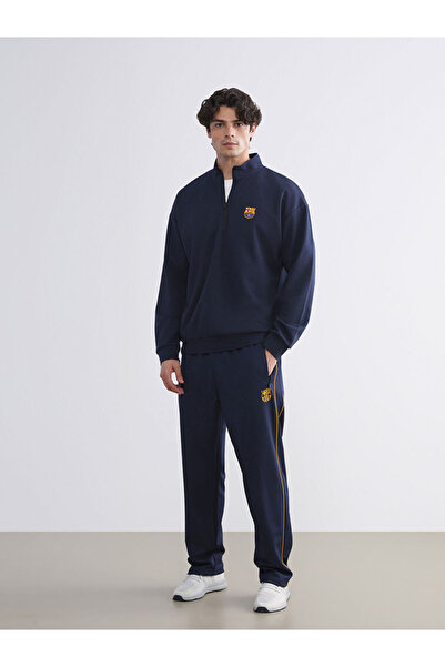 LC Waikiki Good Quality Parts from Celebi Store |   Mock Neck Barcelona Printed Men's Sweatshirt