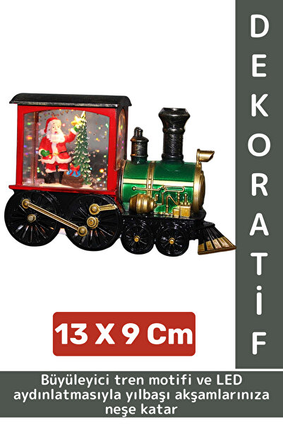 Wintoup Dekoratif Çok Şık Hediyelik Masaüstü Ev Ofis Noel Yılbaşı Temalı Tren...