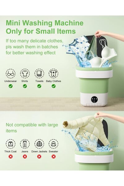 Bonjour Portable Washing Machine, Mini Washer, Foldable Washer