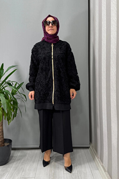 Sentez Queen Kısa Geniş Paça Pantolon Siyah 5565