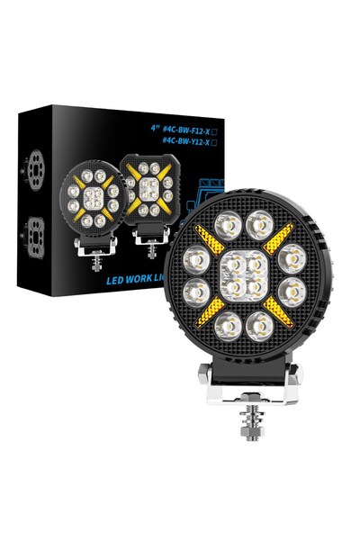 MODELPAZAR Arazi Aracı Tepe ve Tampon Çalışma Lambası ve Sis Farı 4 inç 12-24...