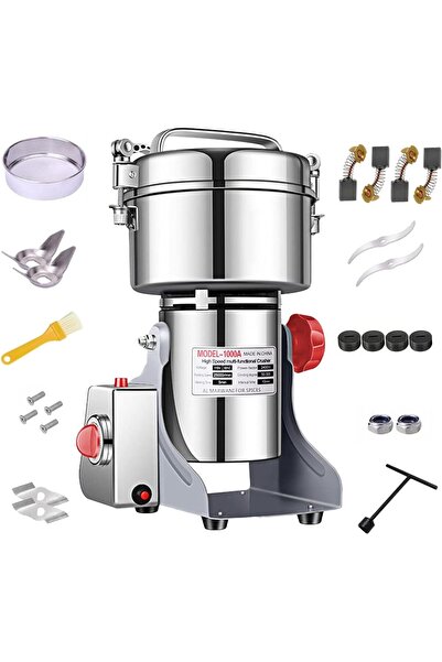 Generic Electric Grain Grinder Mill 800g High-speed Spice Herb Mill Commercial Powder Machine for Dry Cerea