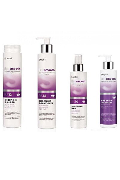 Erayba إرايبا بيوسموث نظام فرد الشعر العضوي بروتين200 مل + شامبو 250 مل+ بلسم 250+قناع 150مل