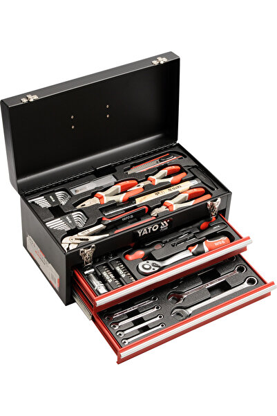 yato Trusă scule profesională în cutie metalică 80 piese
