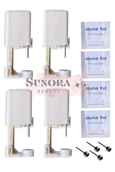 Sunora Beauty 4 Adet Kulak Delme Aparatı, Piercing Küpe Tabancası Tek Kullanımlık Hijyenik Kulak Delme Kiti