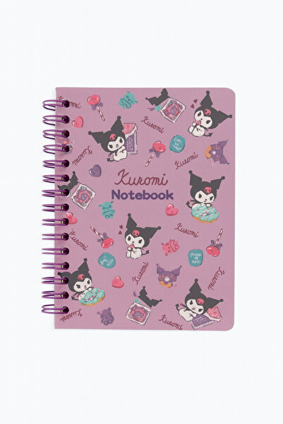facnspt Sanrio Kuromi Spiral Notebook – Purple Cover, Lined Pages, Original Licensed