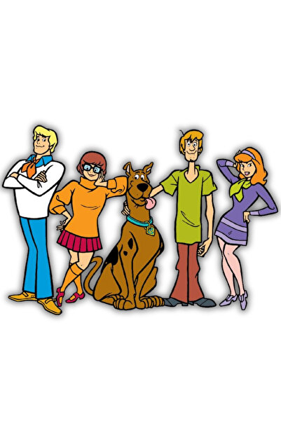 Woobizo Scooby Doo Ahşap Buzdolabı Magneti – Buzdolabı süsü-Hediyelik Magnet 5