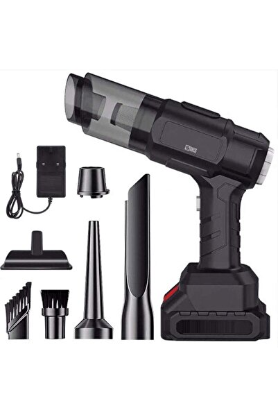 SIKS Aspirator auto portabil cu baterie, puternic, practic, ușor, putere de 1...