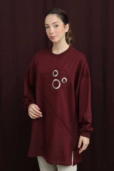 Puane Women's Pocket Embroidered Detailed Tunic 10727