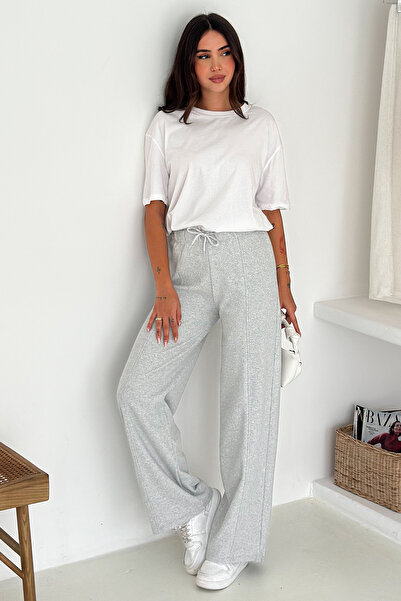 Noa Noa Kadın Kalın Selanik Dokulu Bol Kesim Pantolon – Kışa Özel & Konforlu Stil
