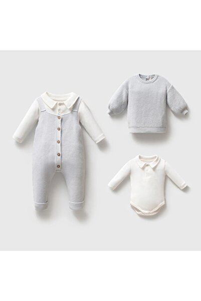 Nipperland Erkek Bebek Salopetli Takım