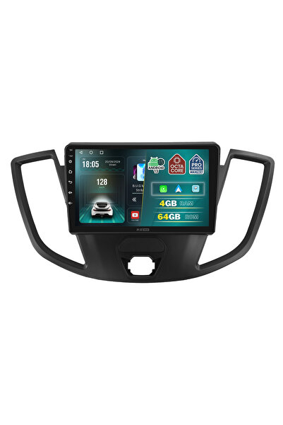 MaxTech Navigatie Ford Transit 2014-2015 dedicata, 4 GB Ram 64 GB Rom OctaCore, Carplay & Android auto