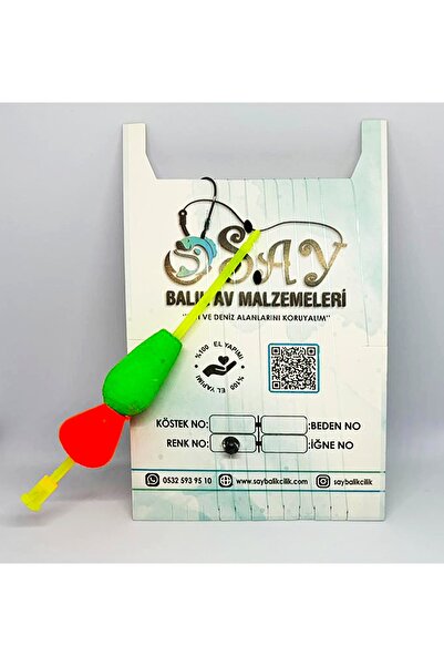 SAY Balıkçılık Şıp Şıp Takımı – Hazır Mantar Üstü İğneli Deniz Olta Seti 5 adet