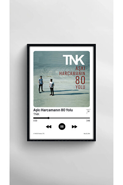 Thetic TNK - 80 de moduri de a spăta timpul cu dragoste Colecție de singleuri PREMIUM Poster Spotify - Poster cu cântec!