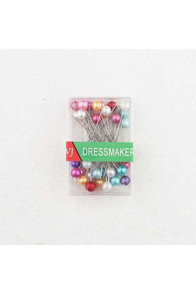 NT Büyük Plastik Başlı Renkli Toplu İğne 6 Cm