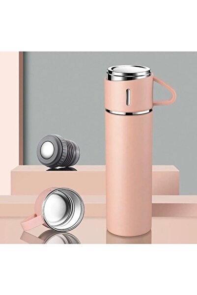 Mio Life 3-Piece Vacuum Thermos Set Stainless Steel Thermos Set (with Bag) Boxed 6 Hours 500 ml Stainless Steel