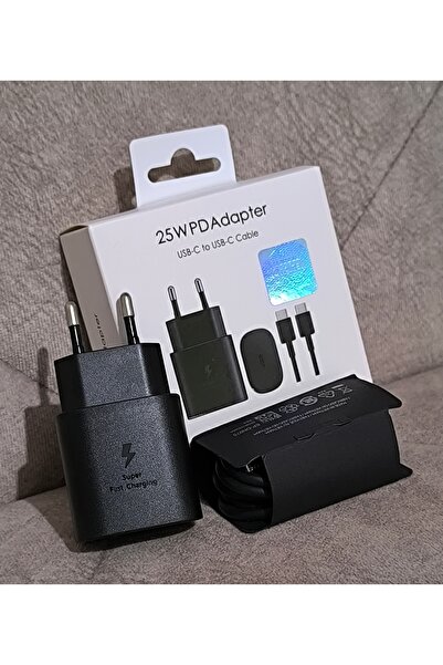 Kotenart Samsung Galaxy S21 / S22+ / S23 Ultra Type-c 25watt Orijinal Şarj Aleti Cihazı Adaptörü Siyah