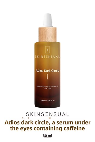 Skin Sensual سيروم أديوس للهالات السوداء تحت العين (محلول الكافيين 5٪ + فيتامين سي) لتحسين مظهر منطقة تحت العين