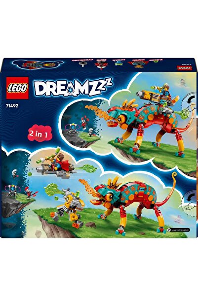 LEGO ® Dreamzzz ™ Mateo's Fire Chameleon 71492 - Creative Toy Building Set for Children 7+ (443P)