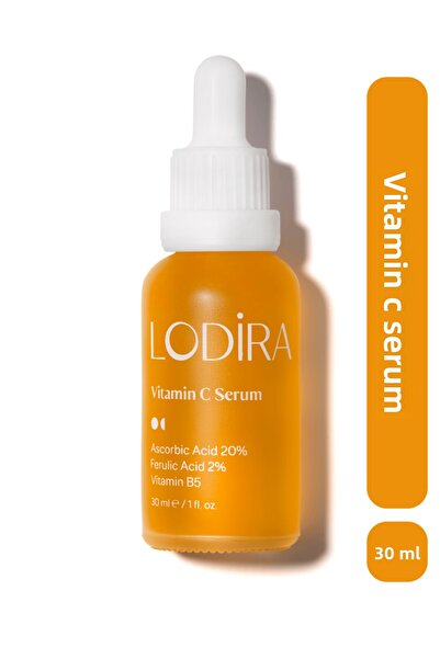 Lodira Cosmetic مصل فيتامين سي لموازنة وتفتيح البشرة، حمض الأسكوربيك، حمض الف...