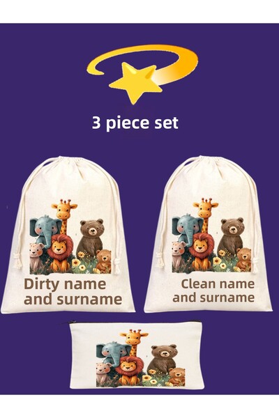 Boom town Suitcase Organizer Cloth Bag 3 Pcs