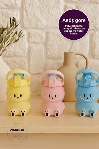 Anadolu Saray Polycarbonate Labubu Character Children's Water Bottle - Cute Labubu Design