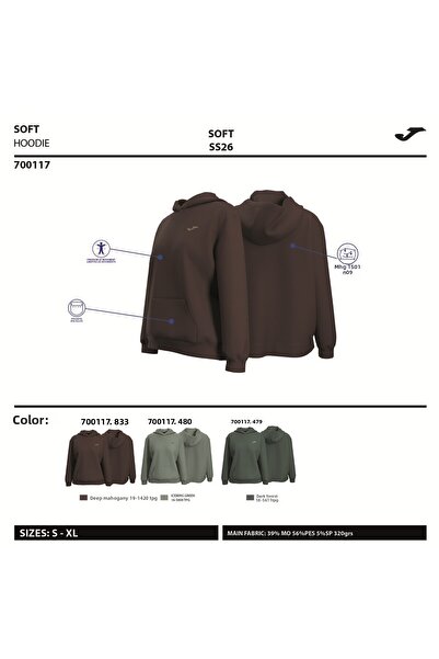 Joma Ανδρικό φούτερ με κουκούλα Breath Hoodie Navy Blue σε μπλε ναυτικό χρώμα