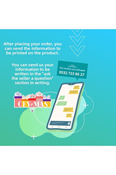 Ceymas Hediyelik Bubu Dudu Designed Single Mug with Name and Text Can Be Written on It, Colorful Mug1. Quality Printing