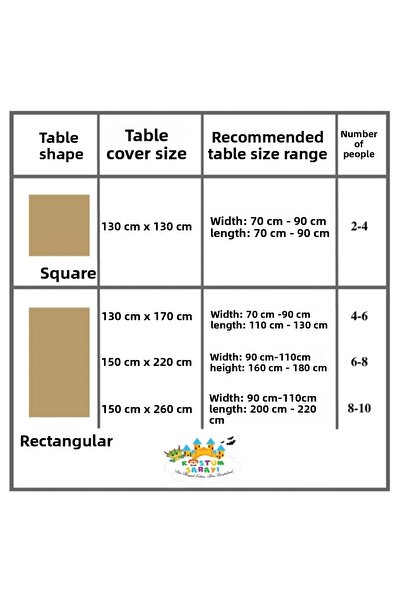 Kostüm Sarayı Tile-Colored Cotton Care-Free Duck Fabric Tablecloth