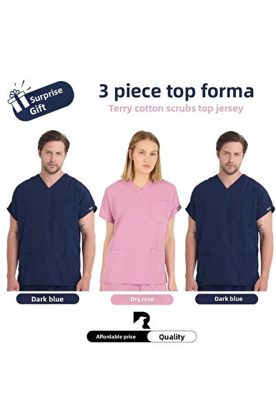 KARGA ÜNİFORMA Set de 3 uniforme superioare - Set de uniforme unisex pentru a...